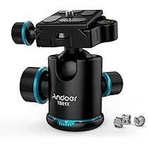 Amazon.com : Andoer Tb81X Tripod Ball Head 360 Degree